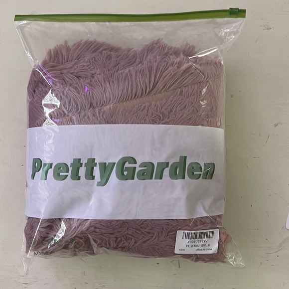 NWT Faux Fur Shaggy Lightweight Fall Jacket Outerwear Med pink fun girly barbie - Picture 3 of 3